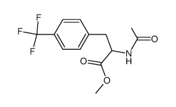 methyl 2-acetamido-3-(4-(trifluoromethyl)phenyl)propanoate Structure
