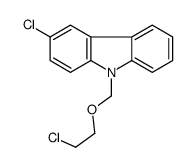 3-chloro-9-(2-chloroethoxymethyl)carbazole Structure