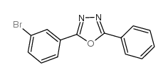 2-(3-溴苯基)-5-苯基-1,3,4-恶二唑结构式