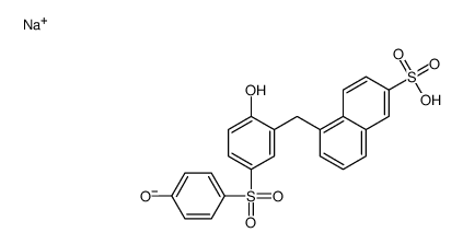 sodium 5-((2-hydroxy-5-((4-hydroxyphenyl)sulphonyl)phenyl)methyl)naphthalene-2-sulphonate picture