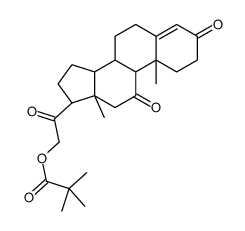 21-hydroxypregn-4-ene-3,11,20-trione 21-pivalate Structure