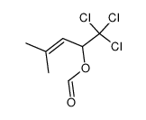 1,1,1-trichloro-2-formyloxy-4-methyl-3-pentene Structure