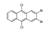 2,3-dibromo-9,10-dichloro-anthracene Structure