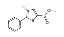 4-methyl-5-phenyl-thiophene-2-carboxylic acid methyl ester Structure