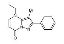 3-bromo-4-ethyl-2-phenylpyrazolo[1,5-a]pyrimidin-7-one结构式
