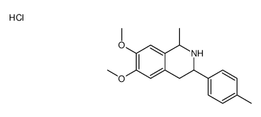 6,7-dimethoxy-1-methyl-3-(4-methylphenyl)-1,2,3,4-tetrahydroisoquinoline,hydrochloride Structure
