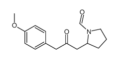 2-[3-(4-methoxyphenyl)-2-oxopropyl]pyrrolidine-1-carbaldehyde Structure
