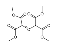 (2-13C)Propan-1,1,3,3-tetracarbonsaeure-tetramethylester Structure