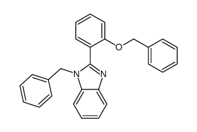 1-benzyl-2-(2-phenylmethoxyphenyl)benzimidazole Structure