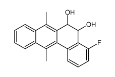 4-fluoro-7,12-dimethyl-5,6-dihydrobenzo[a]anthracene-5,6-diol结构式