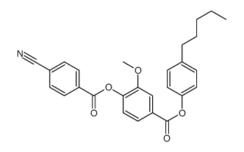 (4-pentylphenyl) 4-(4-cyanobenzoyl)oxy-3-methoxybenzoate结构式