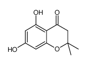 5,7-dihydroxy-2,2-dimethyl-2,3-dihydro-4H-chromen-4-one structure