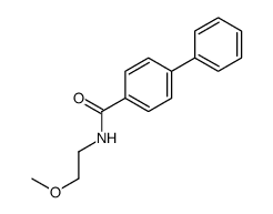 N-(2-methoxyethyl)-4-phenylbenzamide结构式