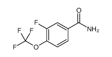 3-FLUORO-4-(TRIFLUOROMETHOXY)BENZAMIDE结构式