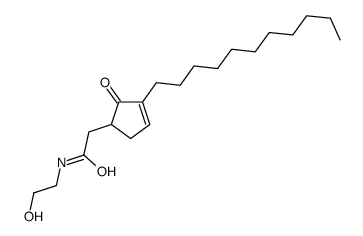 N-(2-hydroxyethyl)-2-(2-oxo-3-undecylcyclopent-3-en-1-yl)acetamide结构式