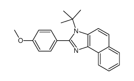 3-tert-butyl-2-(4-methoxyphenyl)benzo[e]benzimidazole结构式