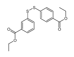ethyl 3-[(4-ethoxycarbonylphenyl)disulfanyl]benzoate结构式