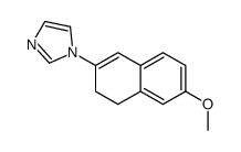 1-(6-methoxy-3,4-dihydronaphthalen-2-yl)imidazole结构式