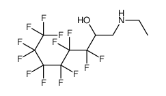 1-(ethylamino)-3,3,4,4,5,5,6,6,7,7,8,8,8-tridecafluorooctan-2-ol结构式