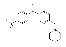 4-THIOMORPHOLINOMETHYL-4'-TRIFLUOROMETHYLBENZOPHENONE结构式