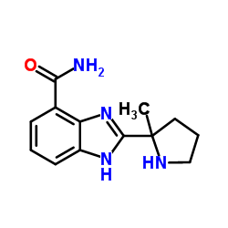 2-(2-Methyl-2-pyrrolidinyl)-1H-benzimidazole-4-carboxamide结构式