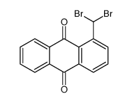 1-(dibromomethyl)anthracene-9,10-dione结构式