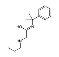 N-(2-phenylpropan-2-yl)-2-(propylamino)acetamide结构式