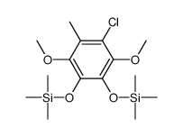 (3-chloro-2,5-dimethoxy-4-methyl-6-trimethylsilyloxyphenoxy)-trimethylsilane Structure