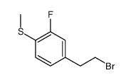4-(2-bromoethyl)-2-fluoro-1-methylsulfanylbenzene Structure