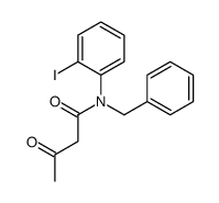 N-benzyl-N-(2-iodophenyl)-3-oxobutanamide结构式