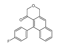 5-(4-fluorophenyl)-1H-benzo[g]isochromen-4-one Structure