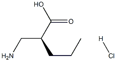 (S)-2-aminomethy-pentanoic acid-HCl Structure