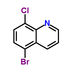5-溴-8-氯喹啉结构式