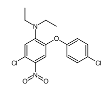 N1,N1-DIETHYL-5-CHLORO-2-(4-CHLOROPHENOXY)-4-NITROANILINE structure