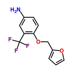 4-(2-Furylmethoxy)-3-(trifluoromethyl)aniline结构式