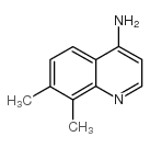 4-氨基-7,8-二甲基喹啉结构式