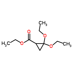 Ethyl 2,2-diethoxycyclopropanecarboxylate结构式