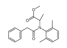 R-N-(2,6-二甲基苯基)-N-(苯乙酰基)丙氨酸甲酯结构式