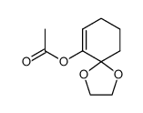 6-acetoxy-1,4-dioxa-spiro[4.5]dec-6-ene结构式