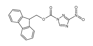 9-fluorenylmethyl 3-nitro-1H-1,2,4-triazole-1-carboxylate结构式