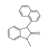 1-methyl-3-(naphthalen-1-yl)indolin-2-one结构式