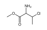 methyl 2-amino-3-chlorobutanoate结构式