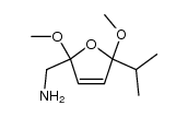 5-isopropyl-2,5-dimethoxy-2,5-dihydro-furfurylamine结构式