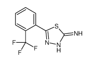 2-氨基-5-[2-(三氟甲基)苯基]-1,3,4-噻二唑结构式