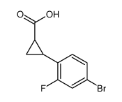 2-(4-Bromo-2-fluorophenyl)cyclopropanecarboxylic acid Structure