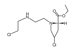 N-(Chloroethylaminoethyl)-4-chloro-L-proline ethyl ester Structure