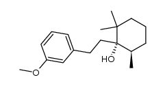 trans-1-[2'-(m-methoxyphenyl)ethyl]-2,2,6-trimethylcyclohexanol结构式