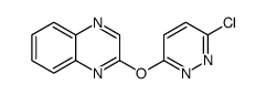 2-[(6-氯-3-哒嗪基)氧基]喹喔啉结构式