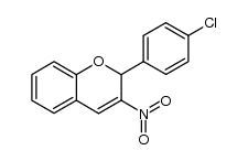 2-(4-chlorophenyl)-3-nitro-2H-chromene结构式
