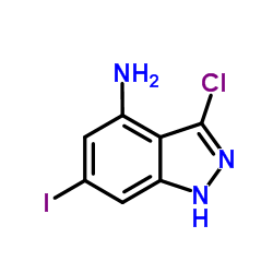 3-Chloro-6-iodo-1H-indazol-4-amine picture